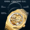 Skeleton mechanical watch for men