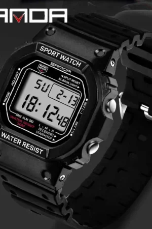 Digital Watch Men Ladies Sports Watch Multifunction Alarm Waterproof Couple Style Watch Military