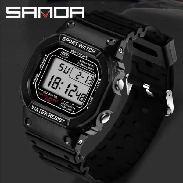Digital Watch Men Ladies Sports Watch Multifunction Alarm Waterproof Couple Style Watch Military