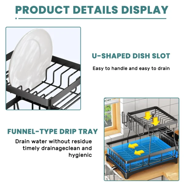 Metal Drainer for Kitchen Countertops