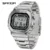 silvery white