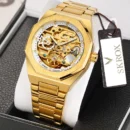 Skeleton mechanical watch for men